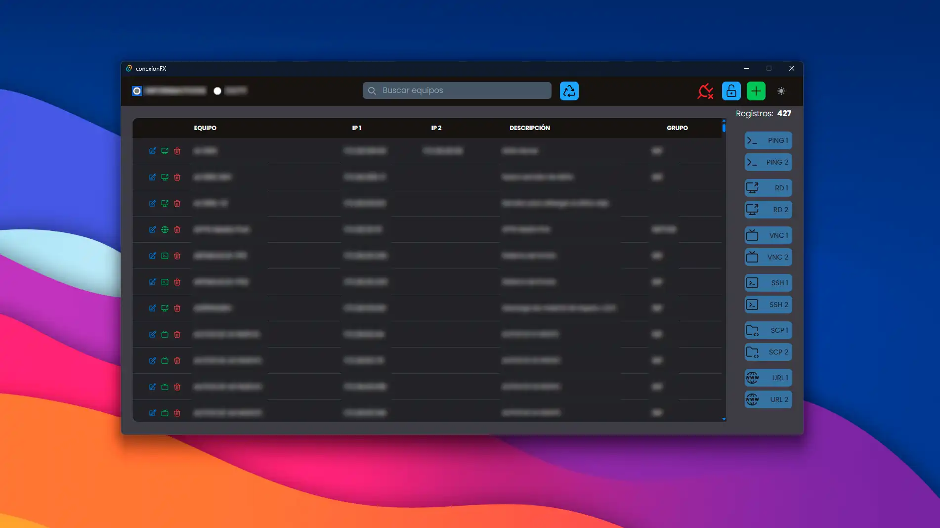 Aplicación Desktop multiconexión